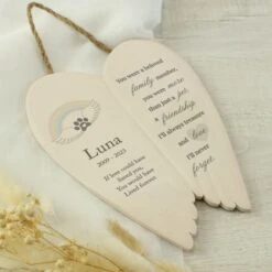 Personalised Pet Memorial Ceramic Wings -PERSONALISE STORE p100528 2