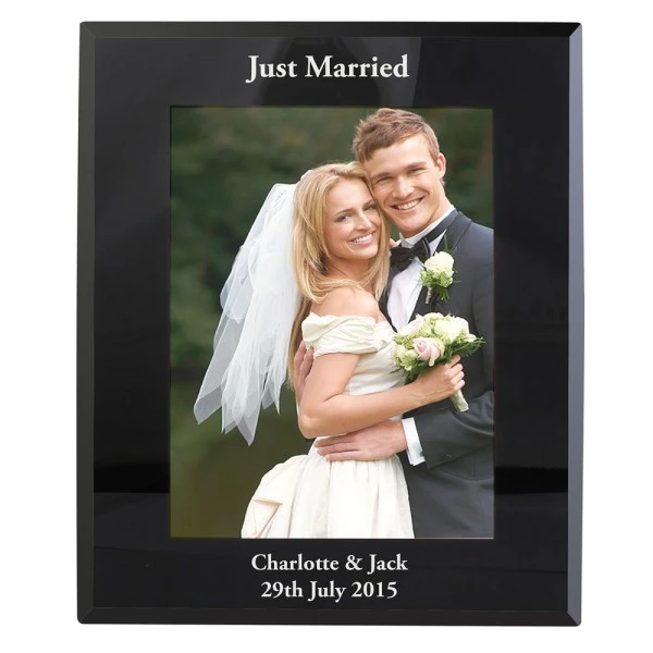 Personalised 5x7 Black Glass Photo Frame 5 Personalised 5x7 Black Glass Photo Frame - Image 5