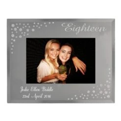Personalised Eighteen Diamante 6x4 Glass Photo Frame 8 Personalised Eighteen Diamante 6x4 Glass Photo Frame -PERSONALISE STORE p1007b48 3
