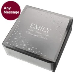 Personalised Diamante Name & Message Glass Trinket Box -PERSONALISE STORE p1007b60 8