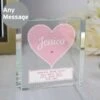 Personalised Stitch & Dot Baby Girl Crystal Token
