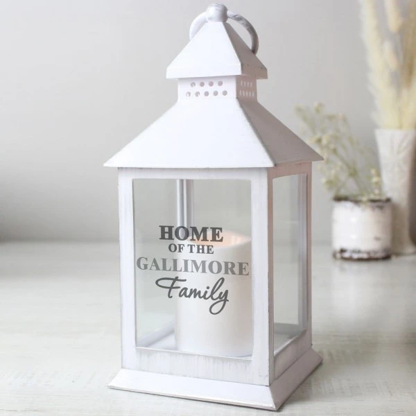 Personalised The Family White Lantern 2 Personalised The Family White Lantern - Image 2