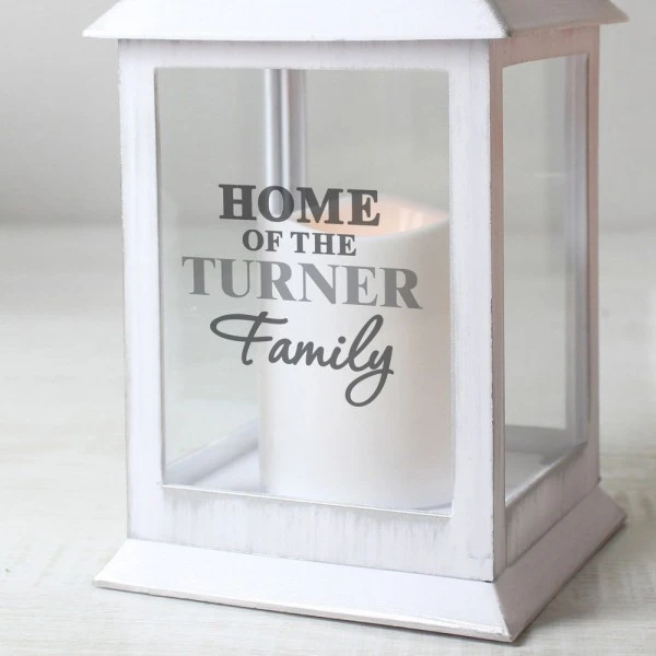 Personalised The Family White Lantern 3 Personalised The Family White Lantern - Image 3