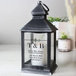Personalised Elegant Diamond Rustic Black Lantern 11 Personalised Elegant Diamond Rustic Black Lantern -PERSONALISE STORE p1007c17 5