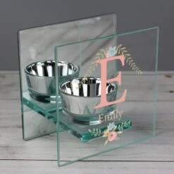 Personalised Floral Bouquet Mirrored Glass Tea Light Candle Holder 8 Personalised Floral Bouquet Mirrored Glass Tea Light Candle Holder -PERSONALISE STORE p1007c21 2