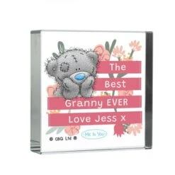 Personalised Me To You Floral Crystal Token -PERSONALISE STORE p1007e11 4