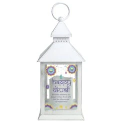 Personalised Diwali White Lantern -PERSONALISE STORE p1007e30 4