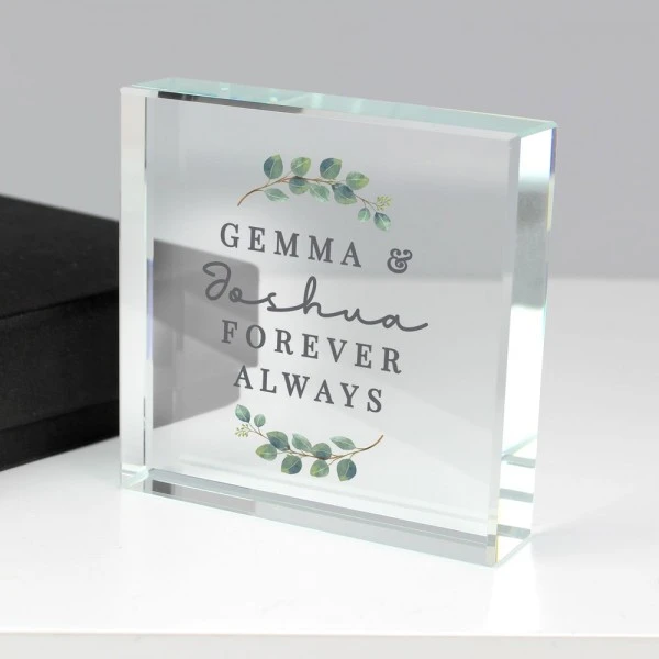 Personalised Botanical Crystal Token 1 Personalised Botanical Crystal Token