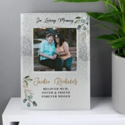 Personalised In Loving Memory 4x4 Glitter Frame 9 Personalised In Loving Memory 4x4 Glitter Frame -PERSONALISE STORE p1007e47 3