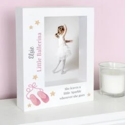 Personalised Swan Lake Ballet 5x7 Box Photo Frame -PERSONALISE STORE p100830 4