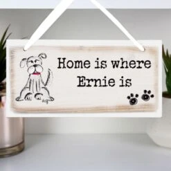 Personalised Dog Wooden Sign -PERSONALISE STORE p101155 2
