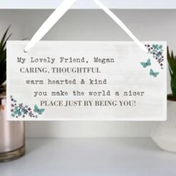 Personalised Forget Me Not Wooden Sign 6 Personalised Forget Me Not Wooden Sign -PERSONALISE STORE p1011a85 2