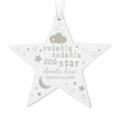 Personalised Twinkle Twinkle Wooden Star Decoration 9 Personalised Twinkle Twinkle Wooden Star Decoration -PERSONALISE STORE p1011b04 4