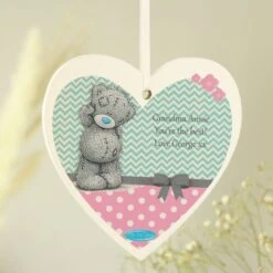 Personalised Me To You Pastel Polka Dot For Her Wooden Heart Decoration -PERSONALISE STORE p1011b41 3
