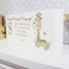 Personalised Hessian Giraffe Wooden Block Sign