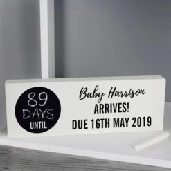 Personalised Classic Chalk Countdown Wooden Block Sign 9 Personalised Classic Chalk Countdown Wooden Block Sign -PERSONALISE STORE p1011d52 2