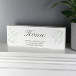 Personalised Branches Wooden Block Sign -PERSONALISE STORE p1011e41 3