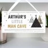 Personalised Wigwam Wooden Sign