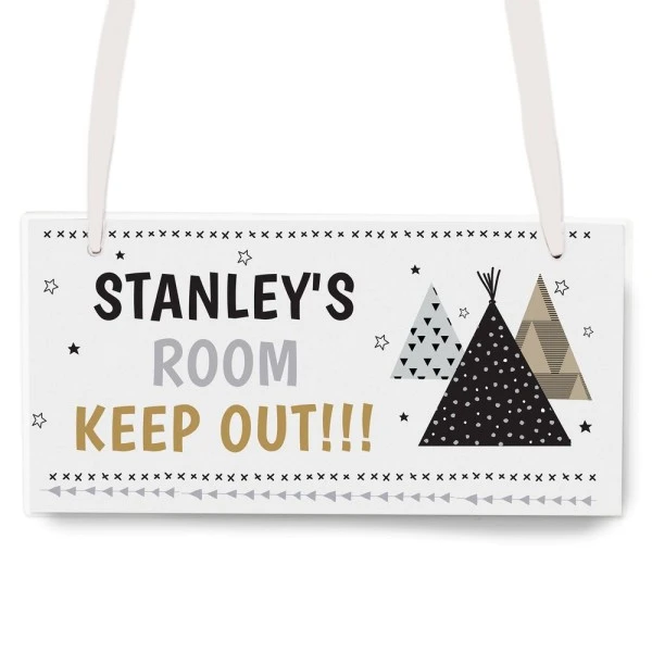 Personalised Wigwam Wooden Sign 2 Personalised Wigwam Wooden Sign - Image 2