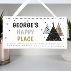 Personalised Wigwam Wooden Sign 7 Personalised Wigwam Wooden Sign -PERSONALISE STORE p1011e60 3