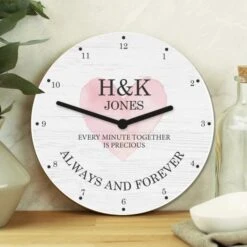 Personalised Couples Wooden Clock 7 Personalised Couples Wooden Clock -PERSONALISE STORE p1011f27 2