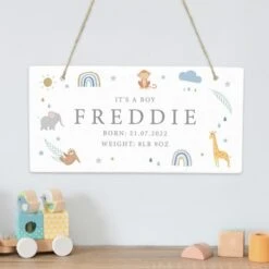 Personalised Safari Animals Wooden Sign 13 Personalised Safari Animals Wooden Sign -PERSONALISE STORE p1011f38 6