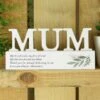 Personalised Botanical Wooden Mum Ornament
