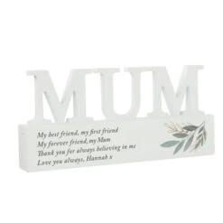 Personalised Botanical Wooden Mum Ornament -PERSONALISE STORE p1011f73 3