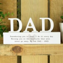 Personalised Free Text Heart Wooden Dad Ornament 8 Personalised Free Text Heart Wooden Dad Ornament -PERSONALISE STORE p1011f74 3