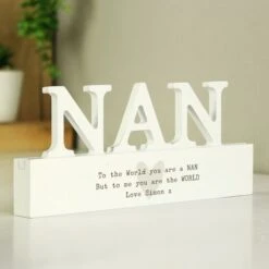Personalised Free Text Heart Wooden Nan Ornament 7 Personalised Free Text Heart Wooden Nan Ornament -PERSONALISE STORE p1011f81 2