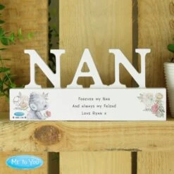 Personalised Me To You Wooden Nan Ornament -PERSONALISE STORE p1011f82 2