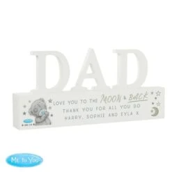 Personalised Me To You Moon And Back Wooden Dad Ornament -PERSONALISE STORE p1011f85 4