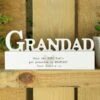 Personalised Free Text Heart Wooden Grandad Ornament