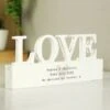 Personalised Free Text Heart Wooden Love Ornament
