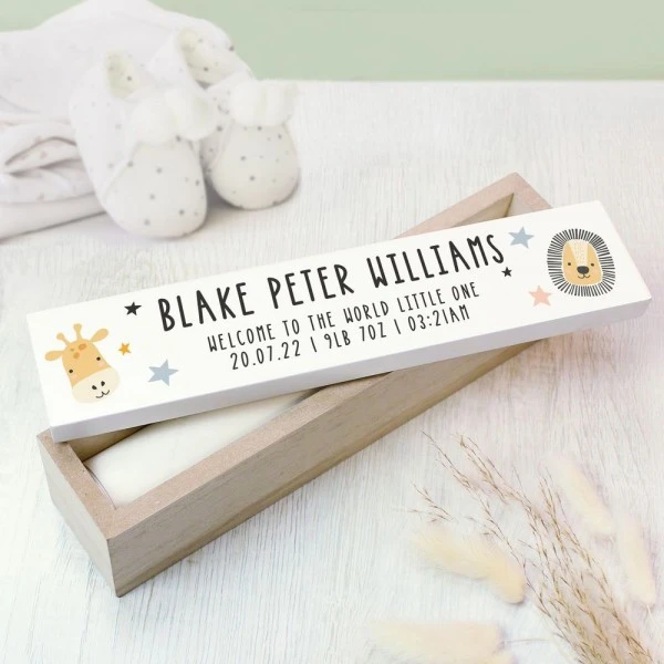 Personalised Scandi Safari Animals Wooden Certificate Holder 3 Personalised Scandi Safari Animals Wooden Certificate Holder - Image 3