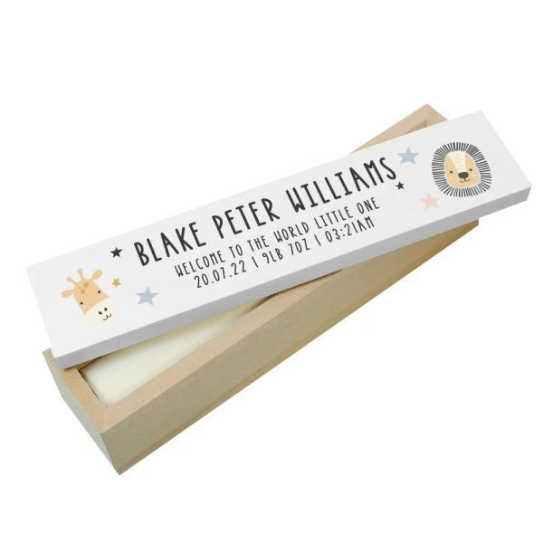 Personalised Scandi Safari Animals Wooden Certificate Holder 5 Personalised Scandi Safari Animals Wooden Certificate Holder - Image 5