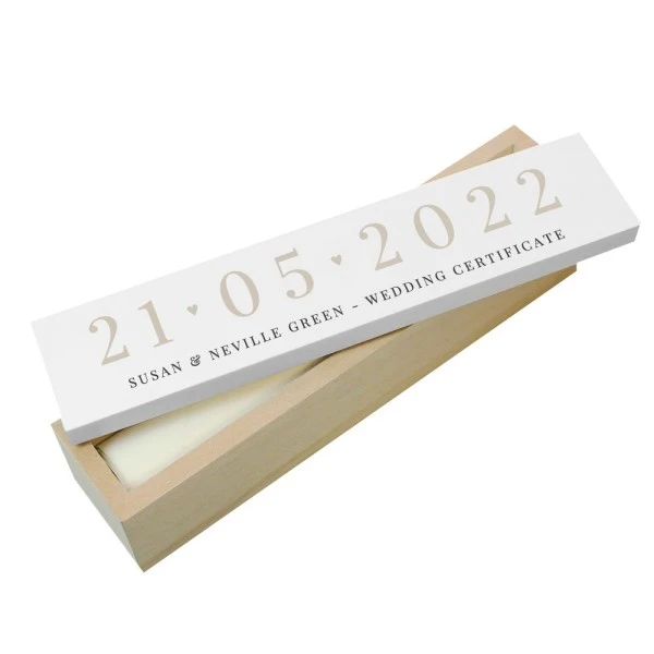 Personalised Big Date Wooden Certificate Holder 5 Personalised Big Date Wooden Certificate Holder - Image 5