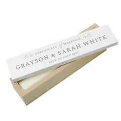 Personalised Wedding Wooden Certificate Holder -PERSONALISE STORE p1011g05 3