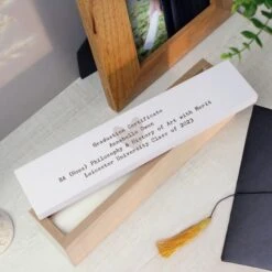 Personalised Free Text Wooden Certificate Holder -PERSONALISE STORE p1011g07 8
