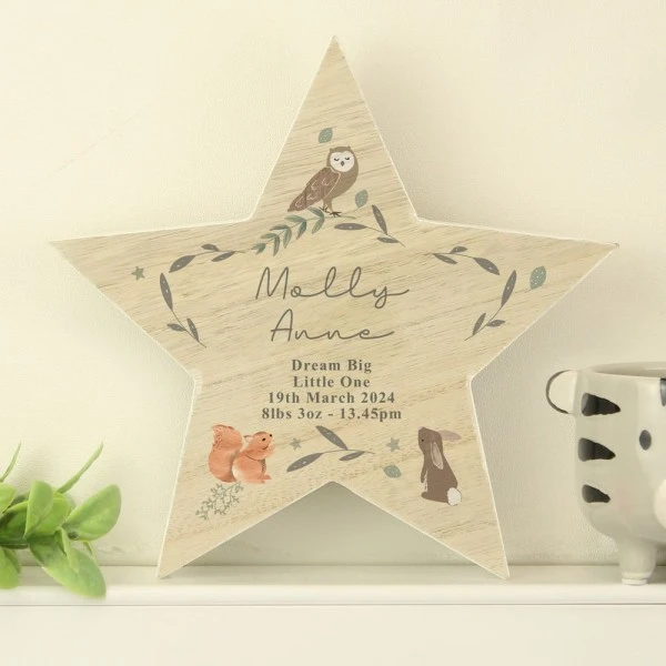 Personalised Woodland Animal Star Ornament 2 Personalised Woodland Animal Star Ornament - Image 2