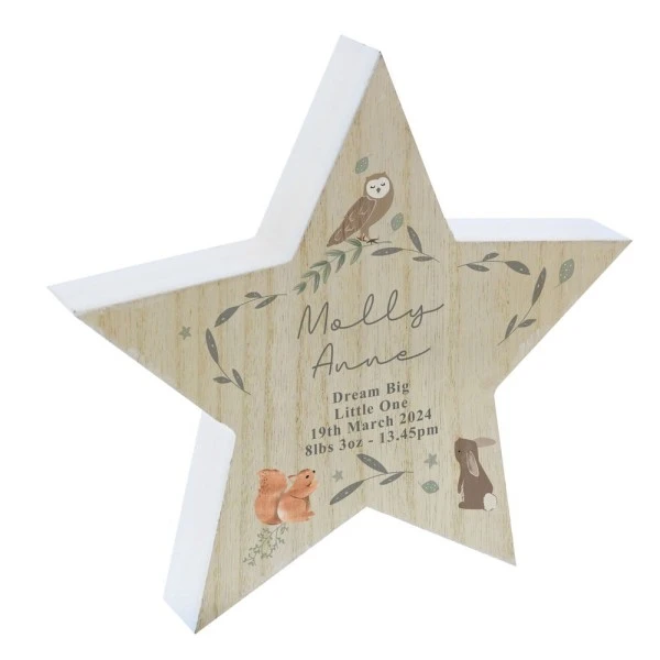 Personalised Woodland Animal Star Ornament 5 Personalised Woodland Animal Star Ornament - Image 5