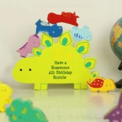 Personalised Free Text Wooden Dinosaur Stacker Toy 16 Personalised Free Text Wooden Dinosaur Stacker Toy -PERSONALISE STORE p1011g74 7