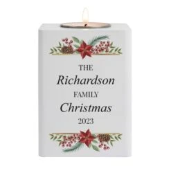 Personalised Christmas Wooden Tealight Holder -PERSONALISE STORE p1011g77 4