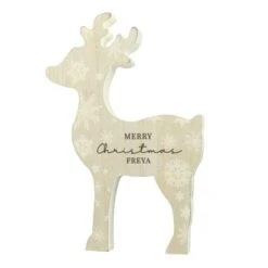 Personalised Snowflake Reindeer Ornament -PERSONALISE STORE p1011g90 4
