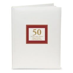 Personalised Red Square Traditional Photo Album -PERSONALISE STORE p101224 2