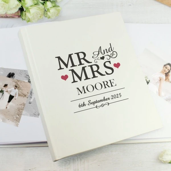 Personalised Mr & Mrs Traditional Photo Album 2 Personalised Mr & Mrs Traditional Photo Album - Image 2