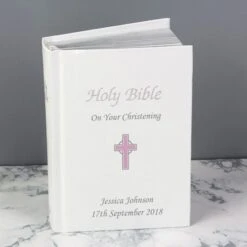 Personalised Pink Cross Bible -PERSONALISE STORE p1012a20 3