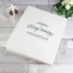 Personalised In Loving Memory Traditional Photo Album -PERSONALISE STORE p1012a21 3