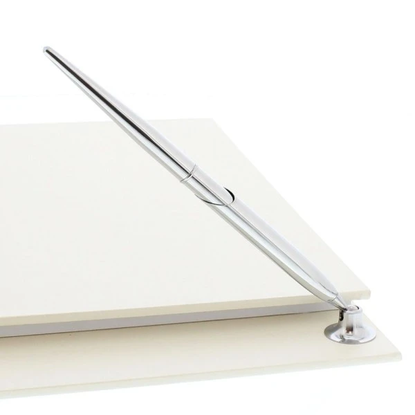 Personalised 25th Silver Anniversary Hardback Guest Book & Pen 5 Personalised 25th Silver Anniversary Hardback Guest Book & Pen - Image 5
