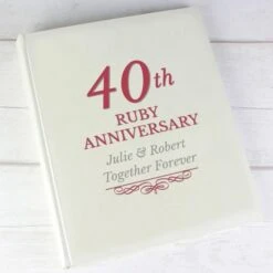 Personalised 40th Ruby Anniversary Traditional Photo Album -PERSONALISE STORE p1012a34 2